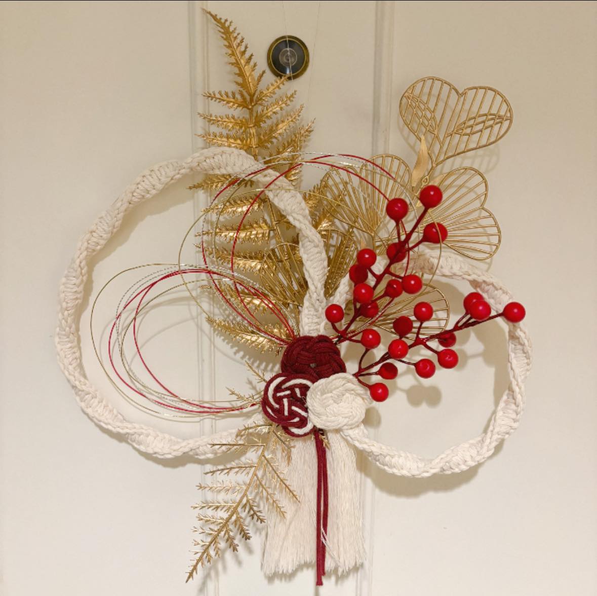 The first project on 2025. Japanese new year decorations. “SHIMENAWA”