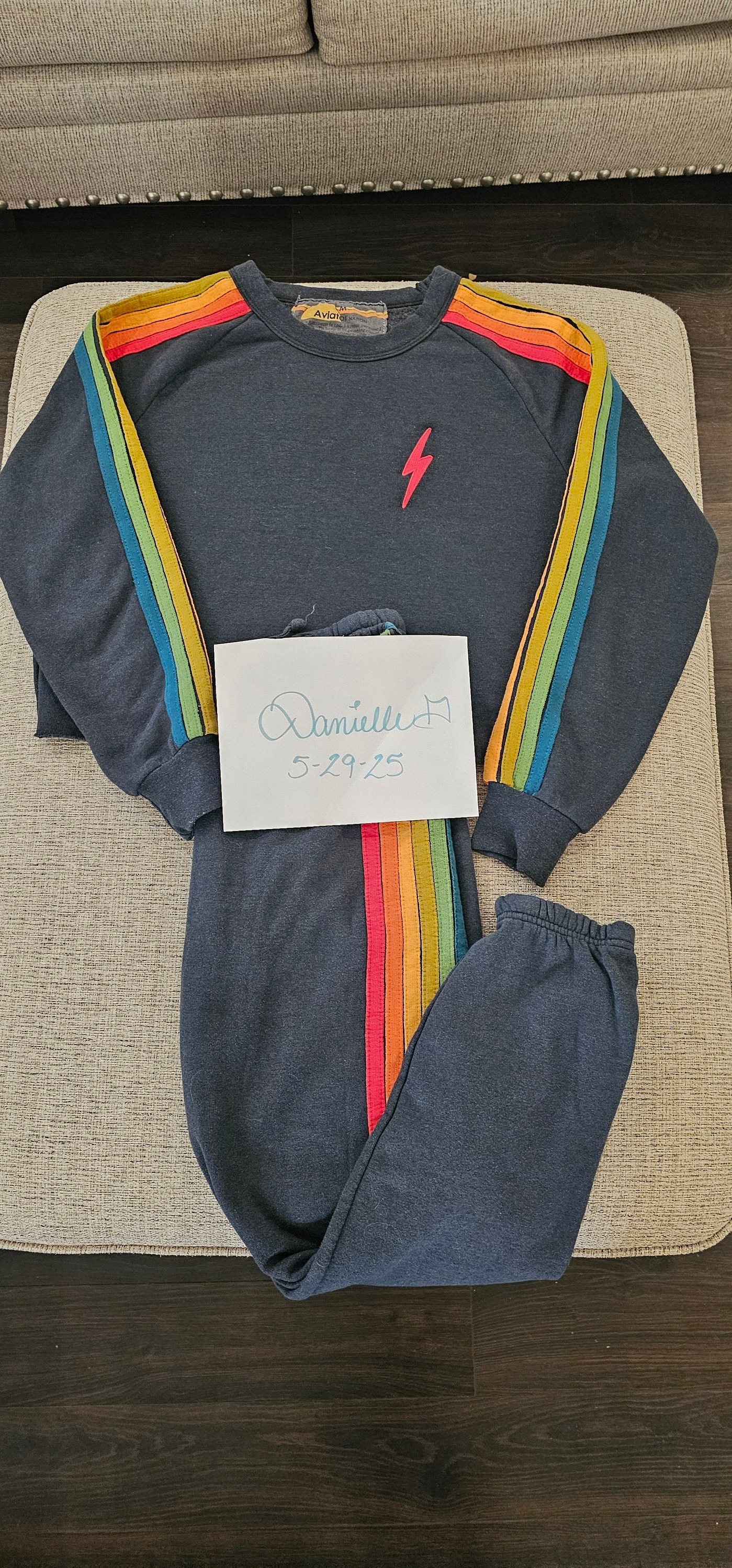 UNUSED UW1160 Stripe Bondage pants. ¥41,800- YELLOW x GRAY