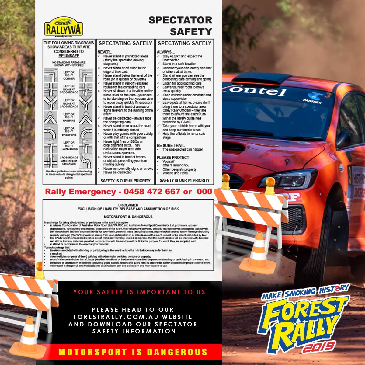 Forest Rally - 🚧 STAY SAFE THIS WEEKEND 🚧 Your safety at...