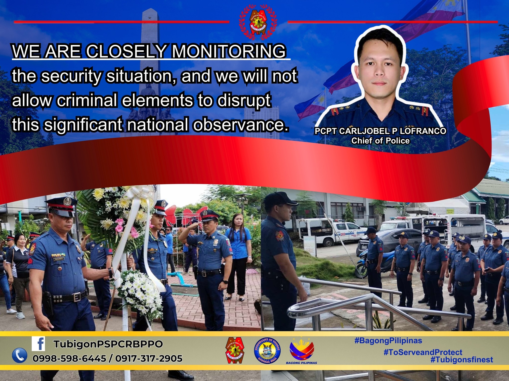 PNP Tubigon in Commemorating Rizal... - Tubigon PS Pcr Bppo | Facebook