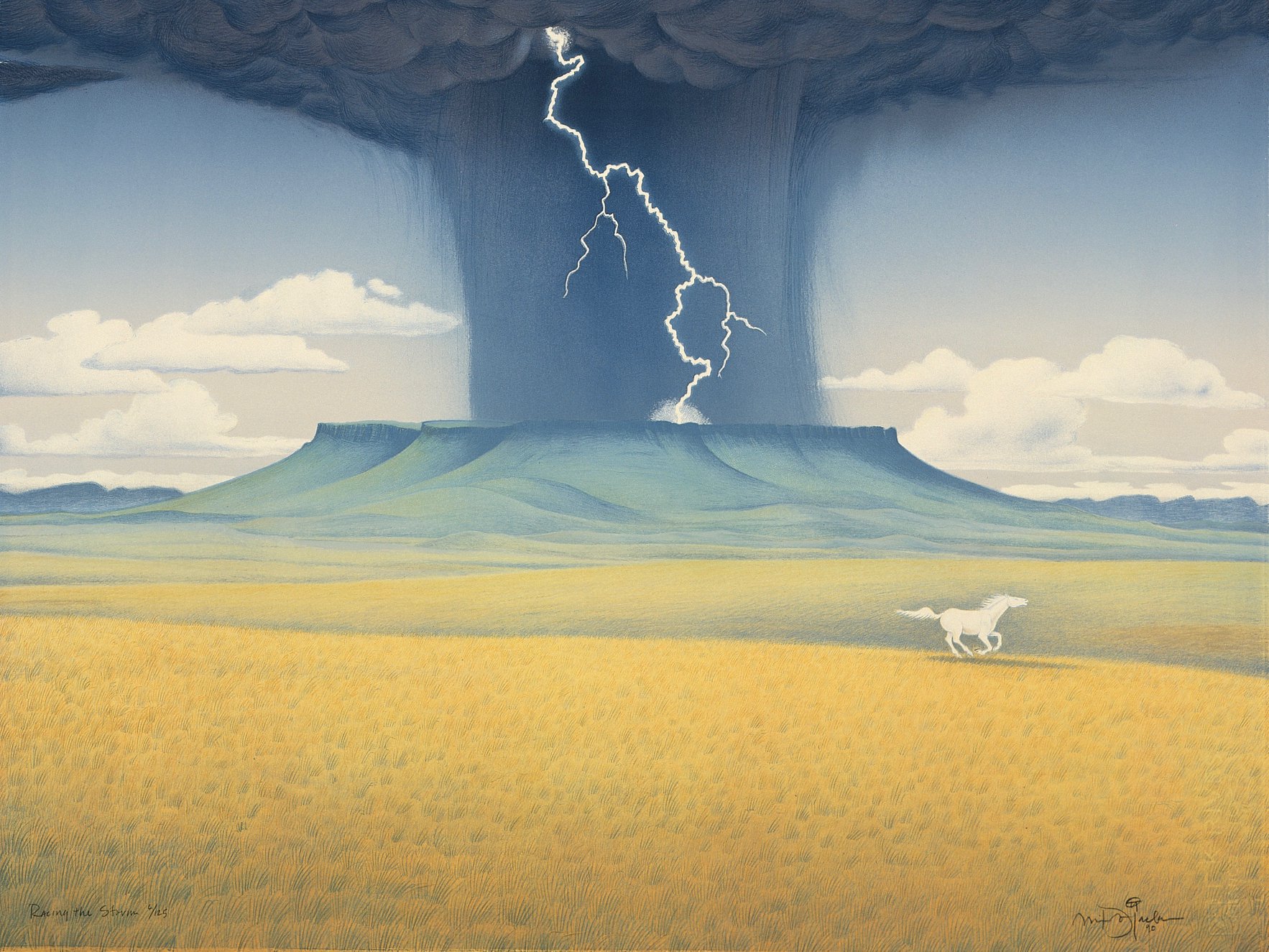 Racing the Storm by Monte Dolack... - Monte Dolack Fine Art | Facebook