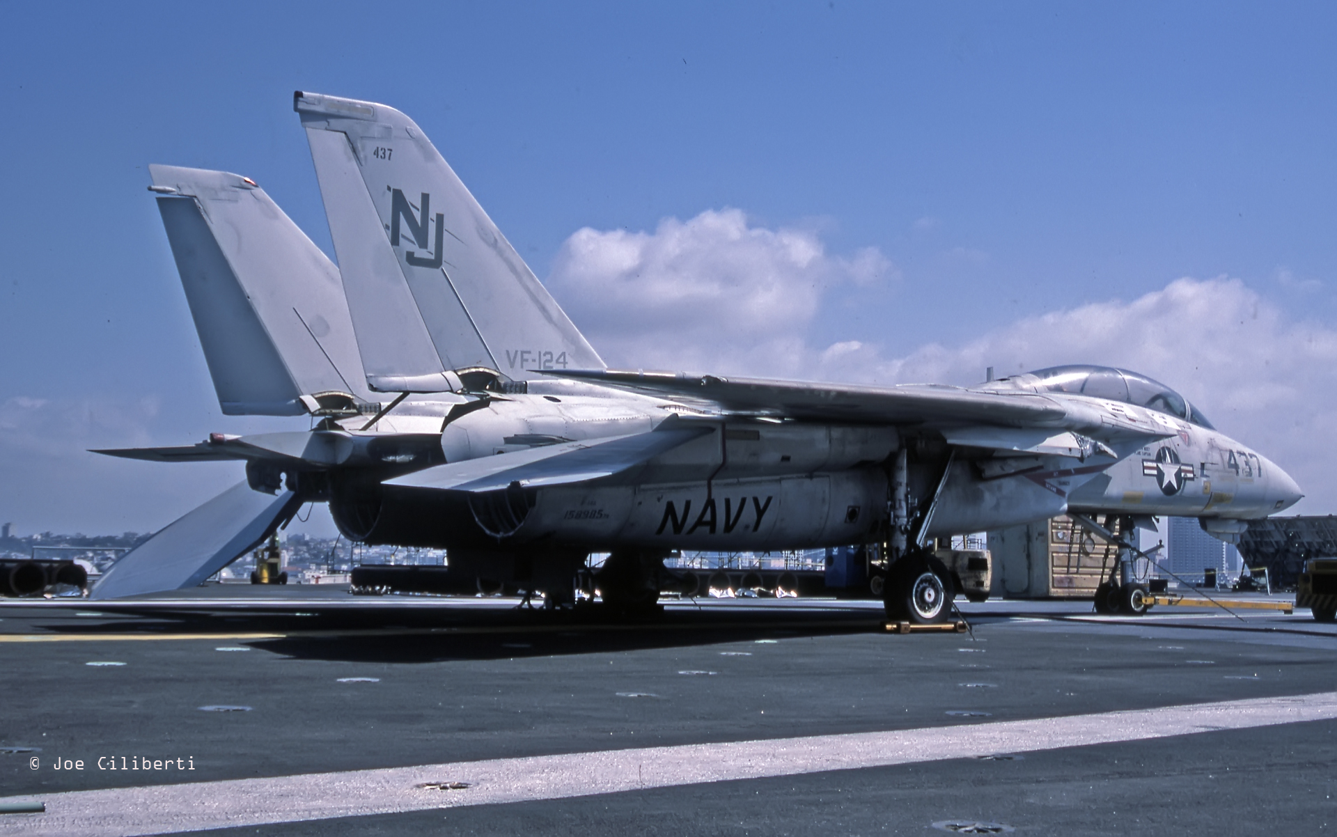 F-14A Tomcat of VF-124 'Gunfighters' on board CV-64 USS