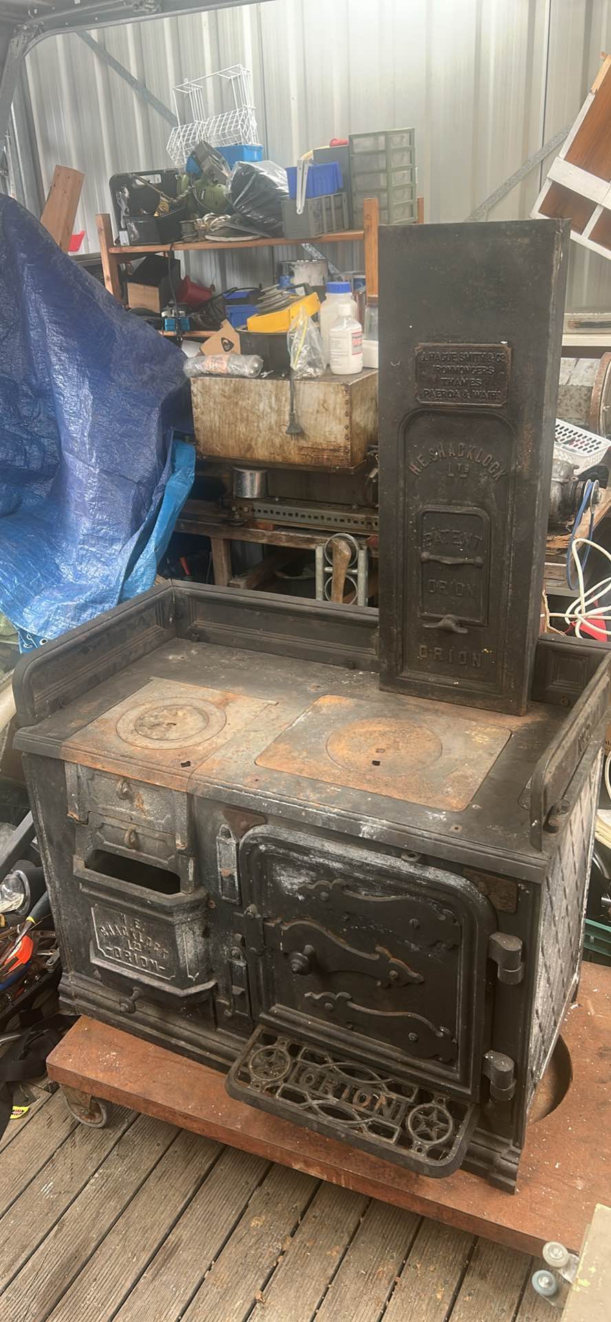 Shacklock Oven & Wetback Stove - Shacklock Coal Range - Off Grid Stove ...