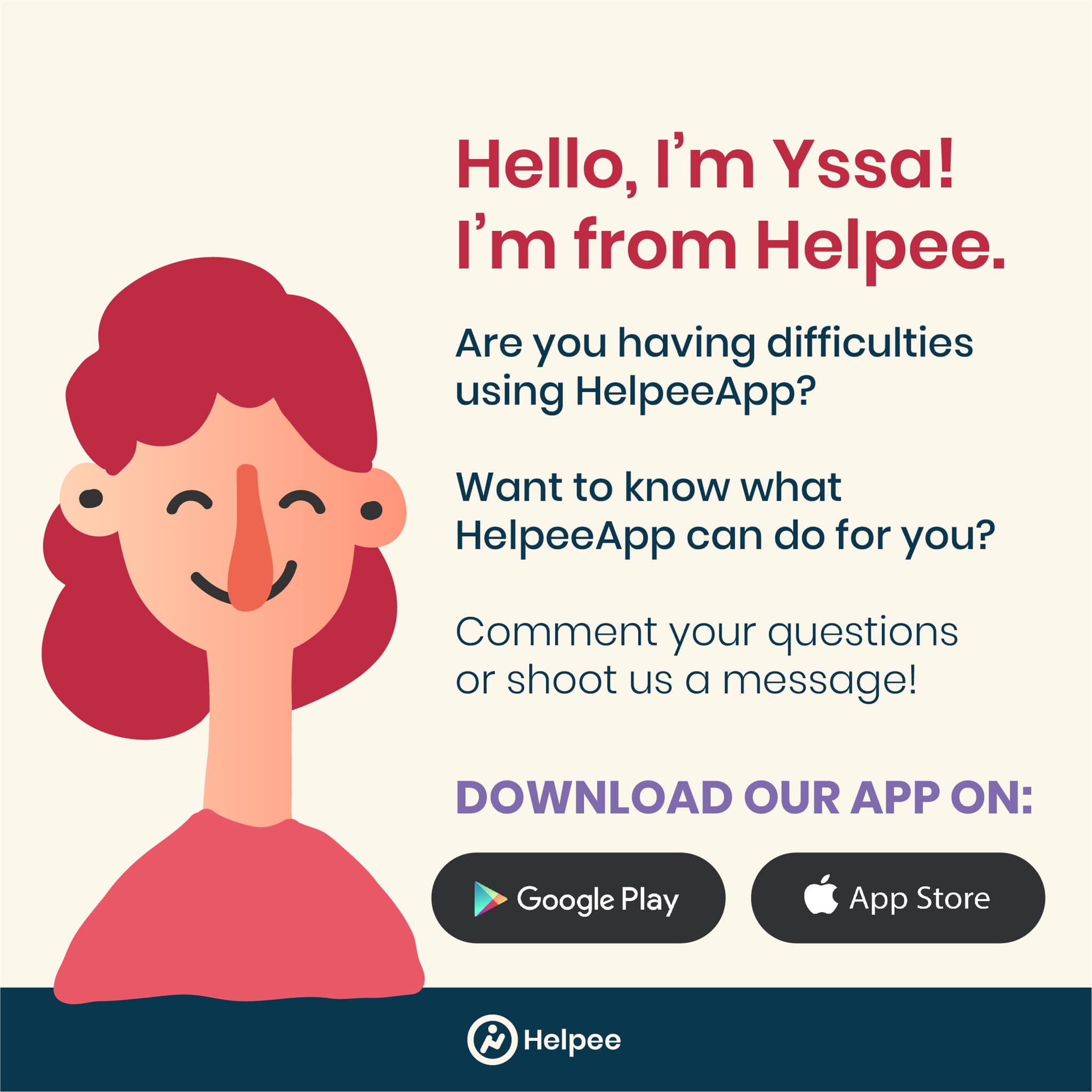 Helpee - Hi! Let me help you too! 😊 | Facebook