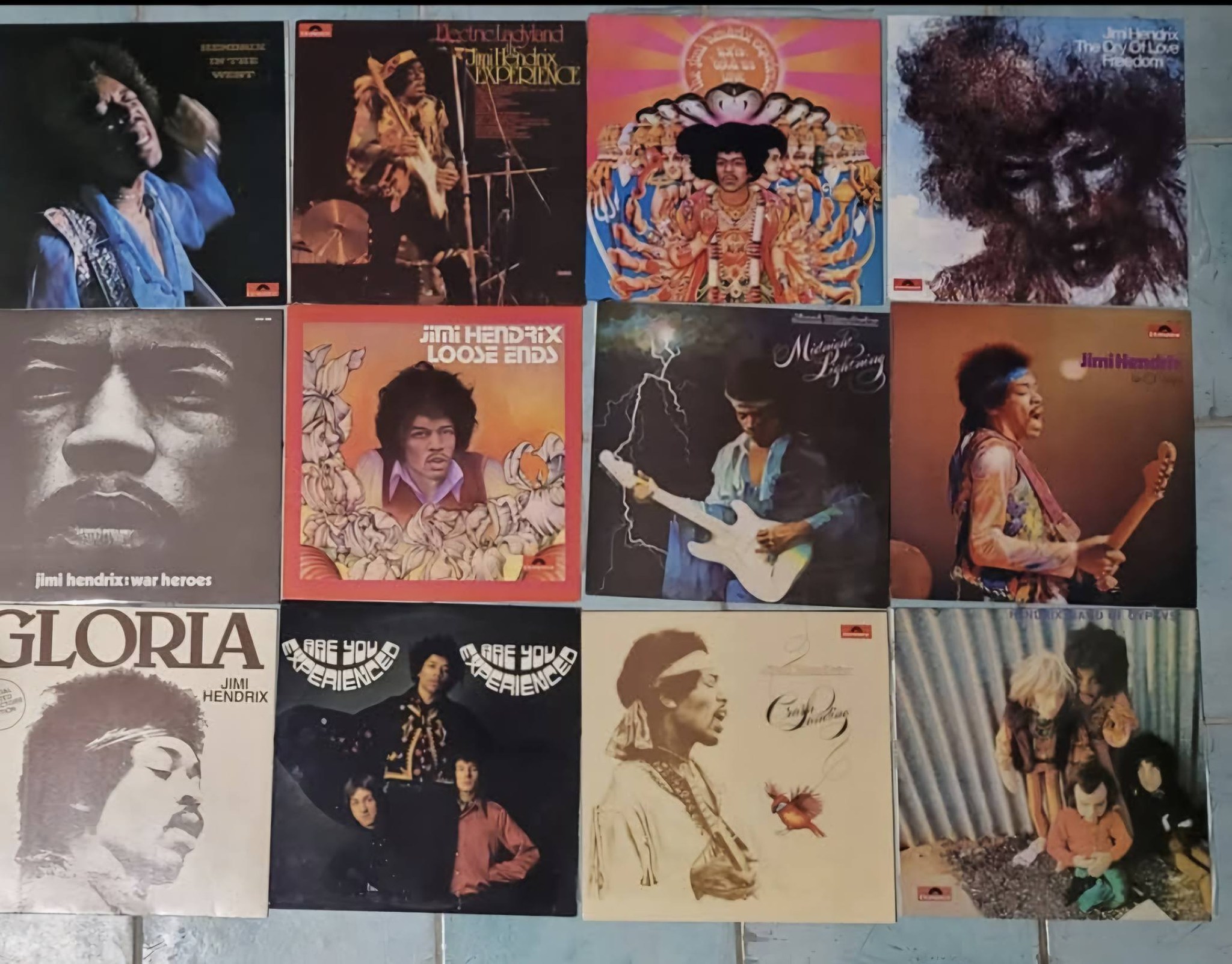 Jimi Hendrix rare 4 LP box set with unique cover photo
