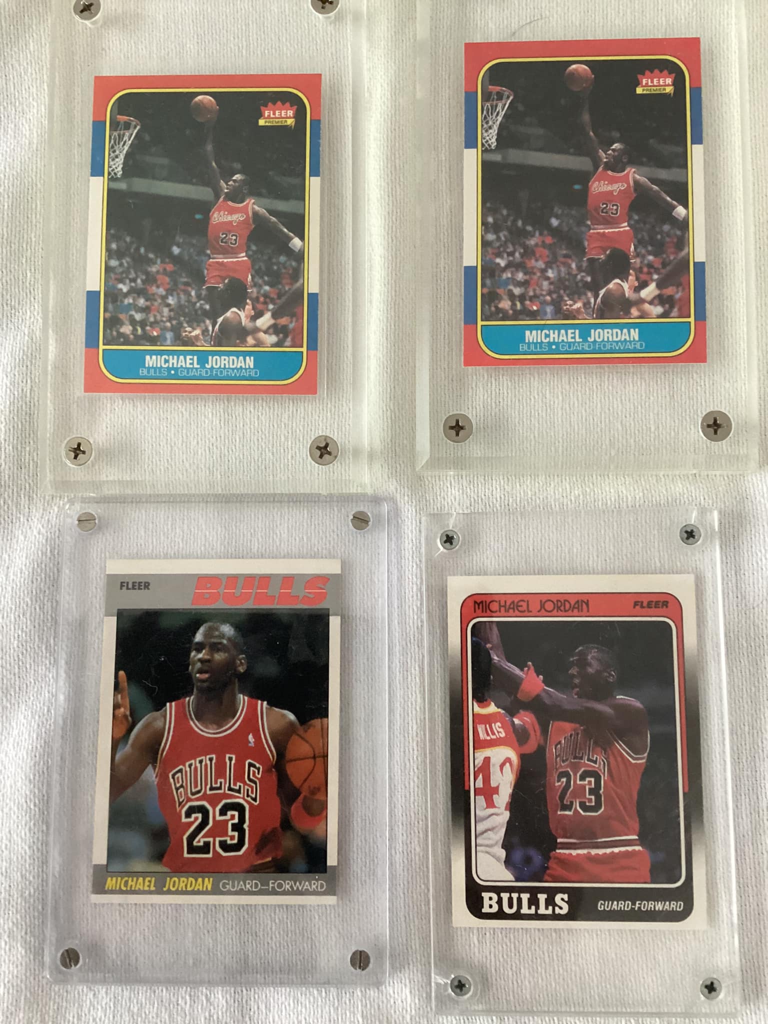 1986/87 Fleer basketball sets with Michael Jordan cards