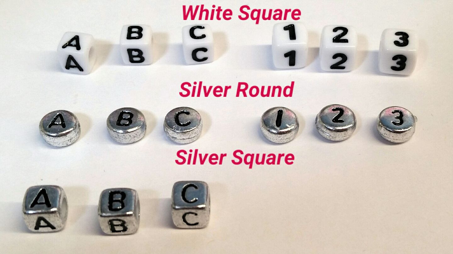 Pawesome Beads N Things Now Offering Letter Beads In 3 Different Styles And Number Beads In 2 Different Styles Facebook