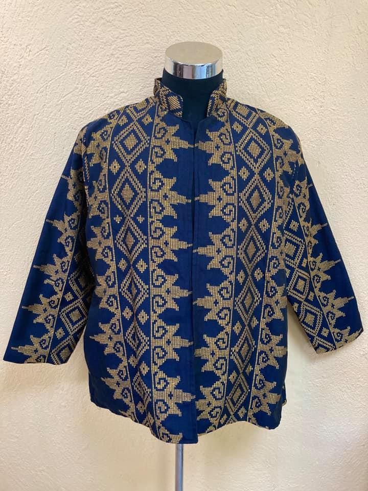 Balik Batik - INAUL BLAZER in midnight blue and gold 💙🌟... | Facebook
