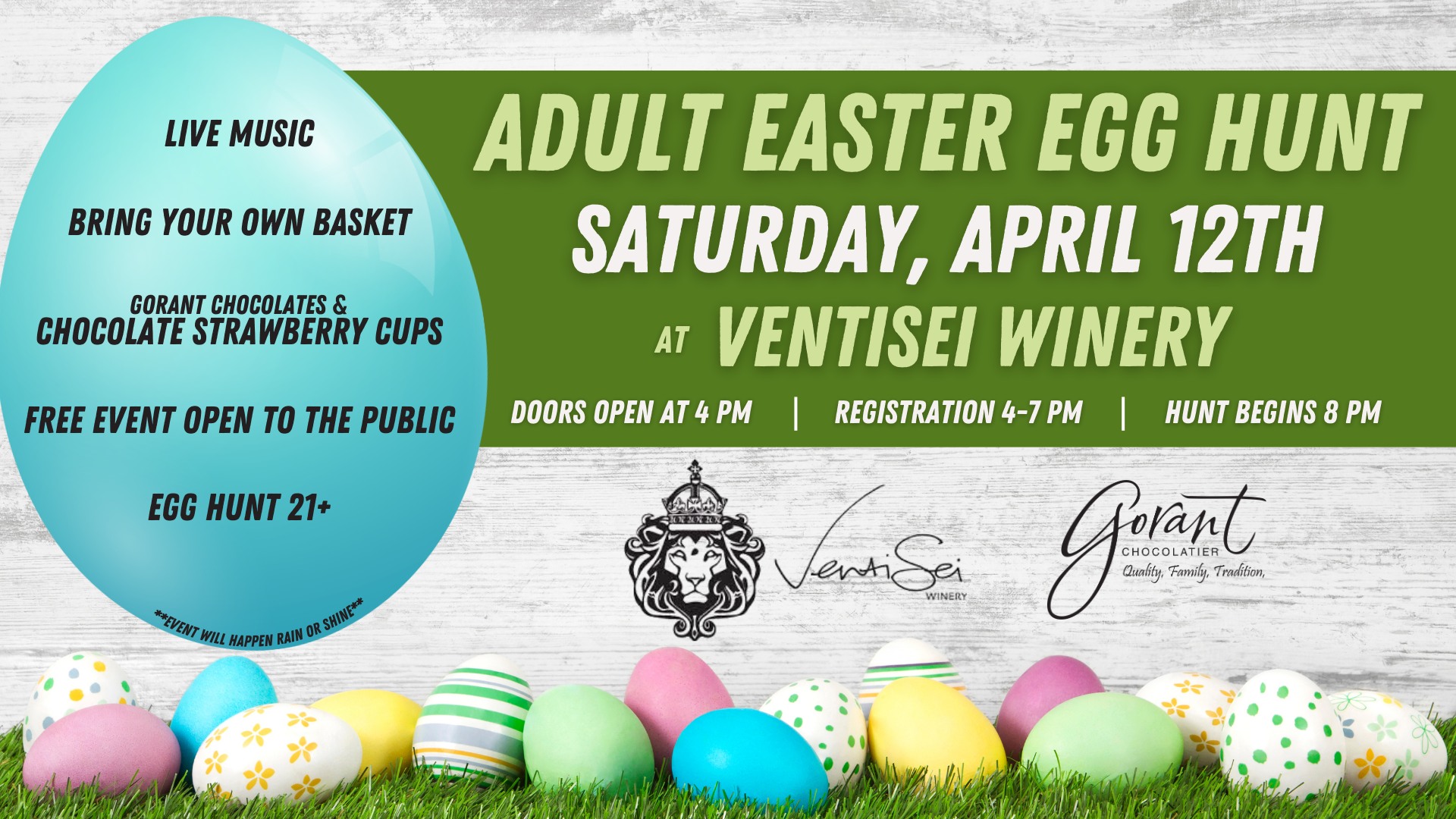 Adult Easter Egg Hunt 🍷🐣🍫