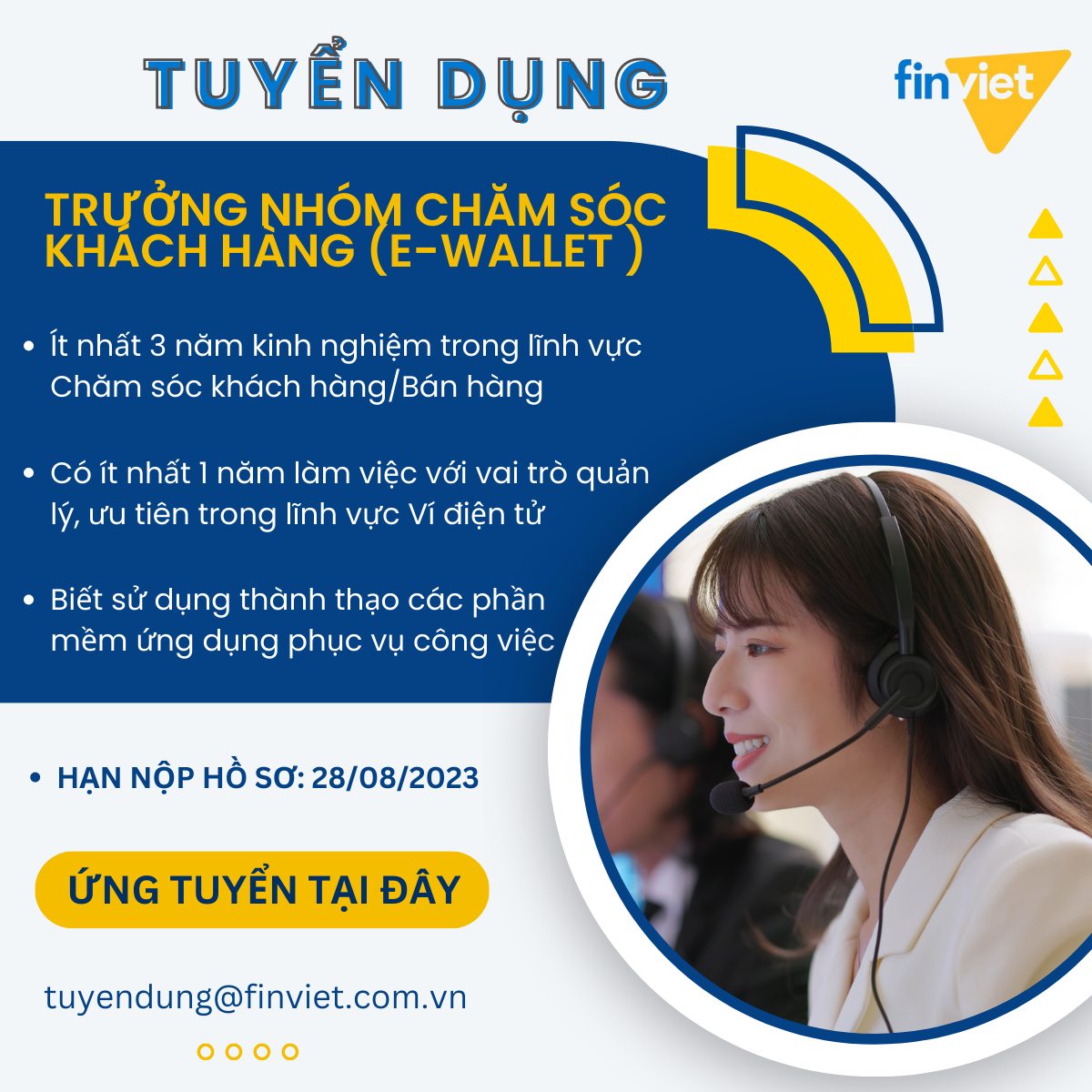Cơ hội nghề nghiệp mới tại Finviet... - Finviet Technology | Facebook