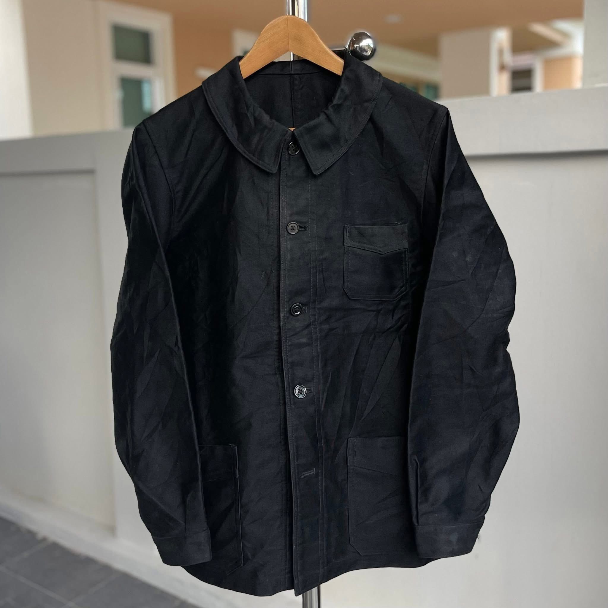 FRENCH WORK SHORT JACKET IN DARK NAVY With a design based on a
