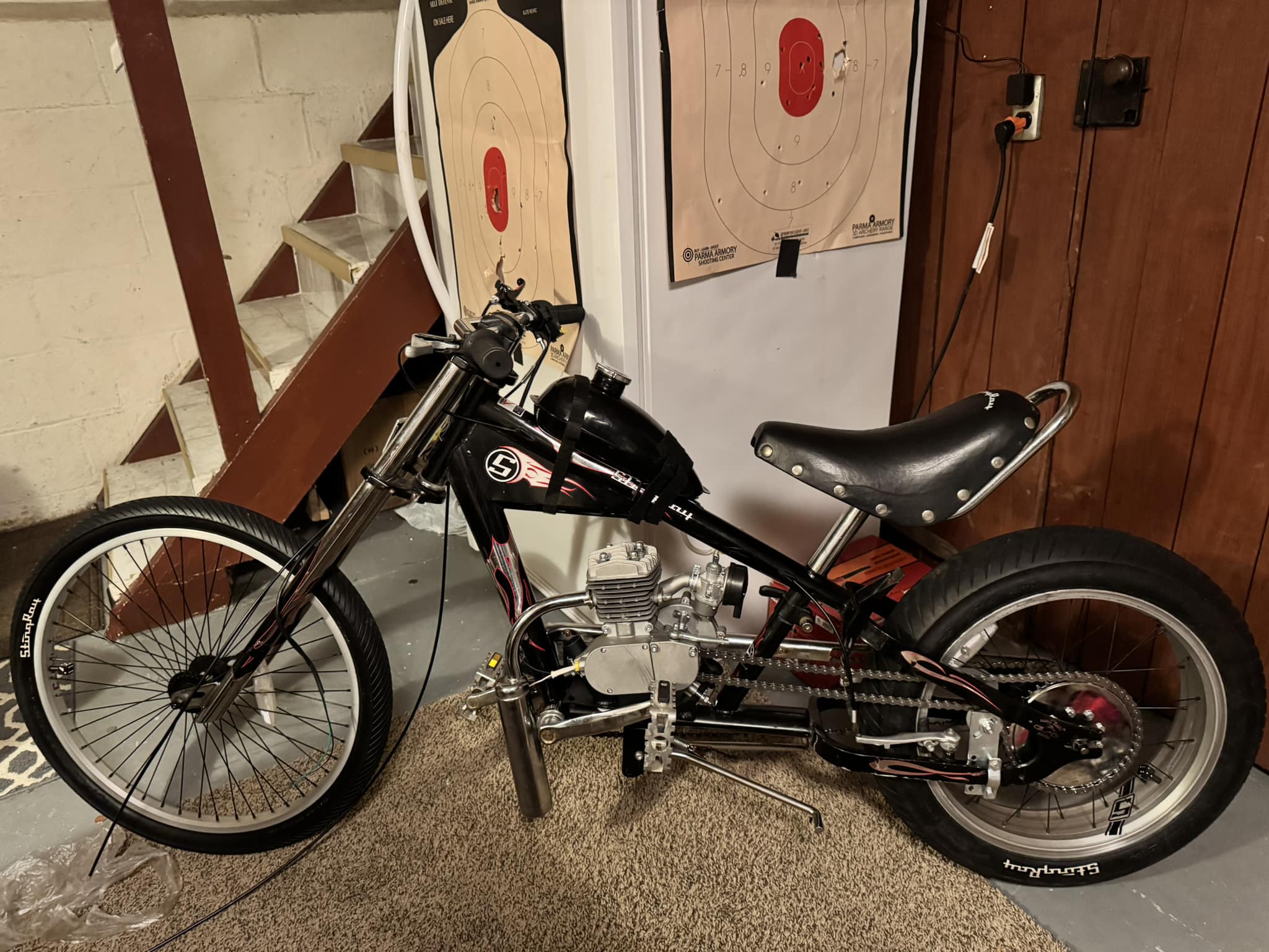 schwinn stingray occ chopper bicycle motor kit Generic 100cc 49cc 66cc 80cc Mount Gas Bike Engine 2-Stroke Fixed Bracket, Stainless Steel : Automotive Restoring a 2006 Schwinn Stingray