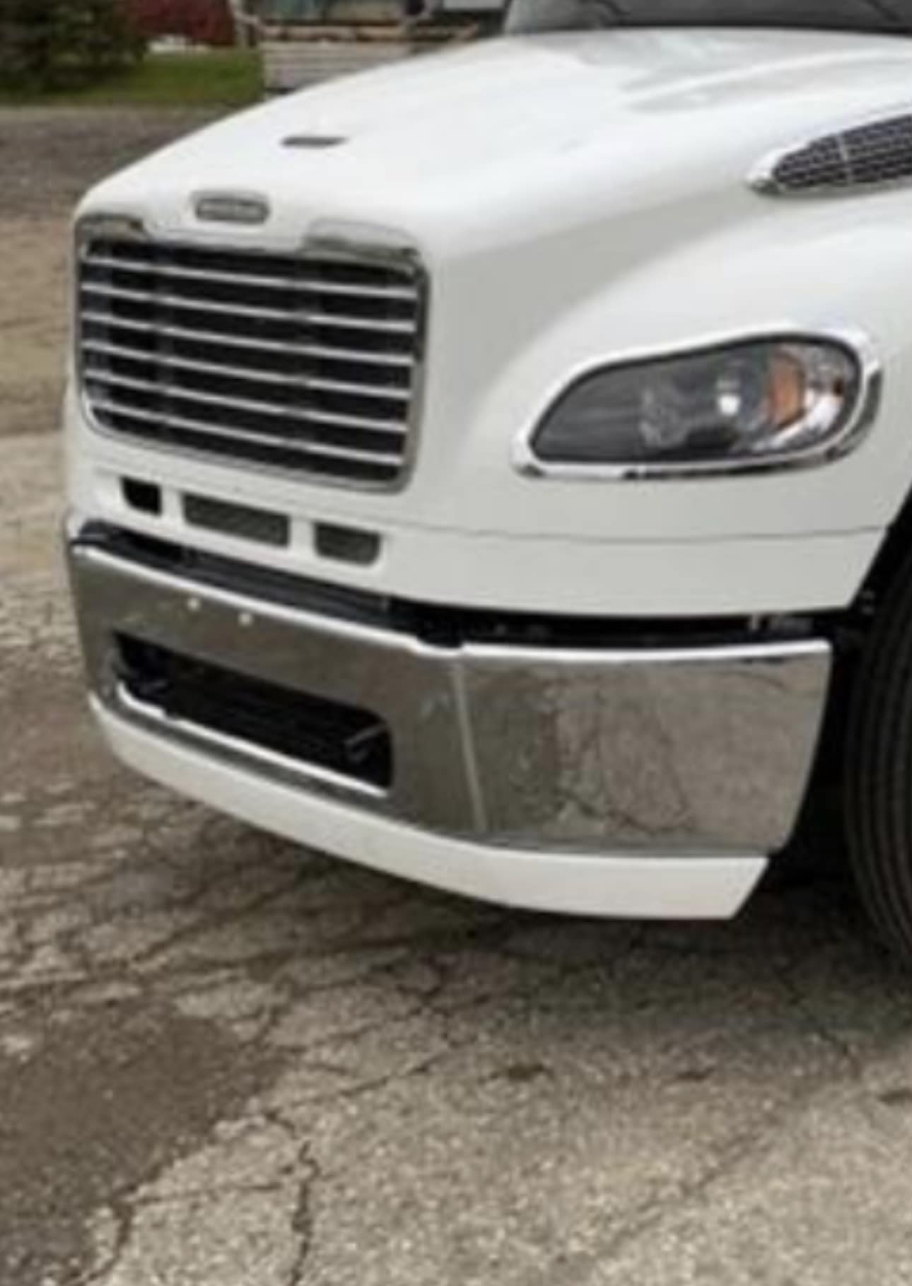 Chrome Front Bumper Cover For Freightliner M2 106 112 Business Class