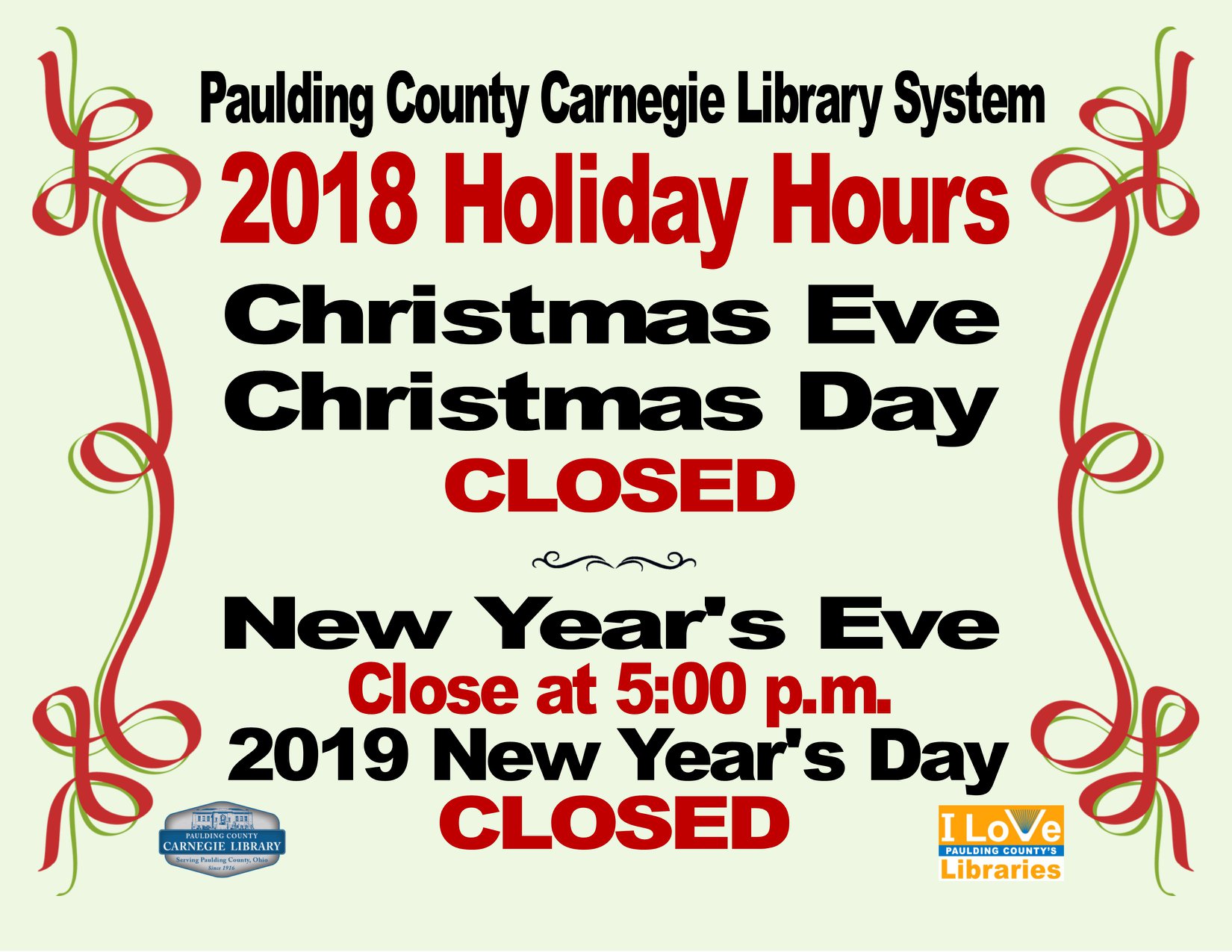 Paulding County Carnegie Library - Make sure you have a PIN and your ...