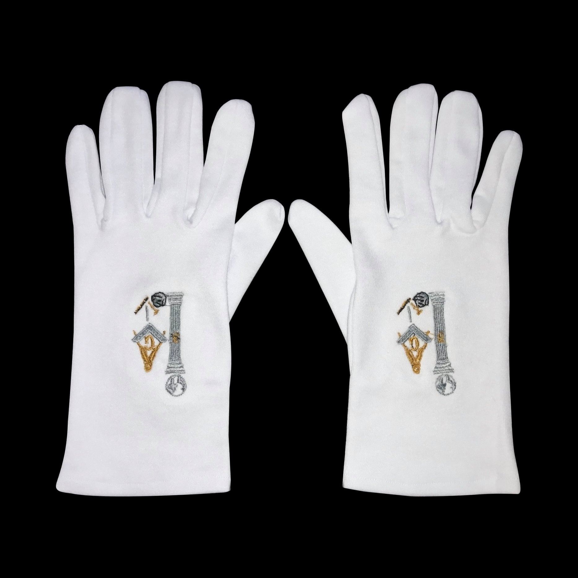 Pack De 2 Pares De Guantes Blancos De Nylon – Con Y Sin Botón, Para Disfraces, Bodas Y Ceremonias