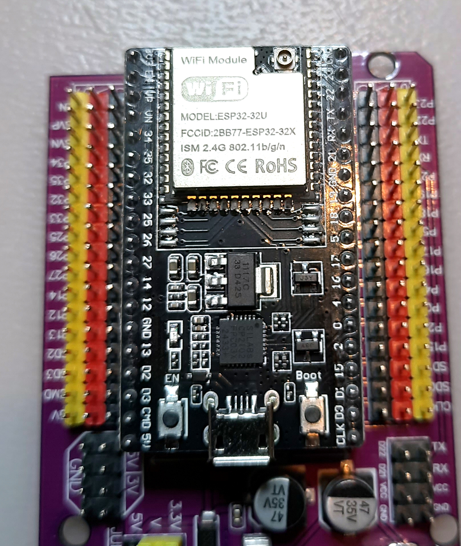 ESP32-WROOM-32U DevKitC - Scheda Di Sviluppo Per ESP32, Con Modulo