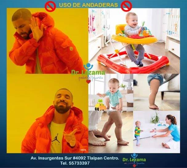 ⚠️El riesgo del uso de andadera⚠️ Los riesgos del uso de andadera son ...