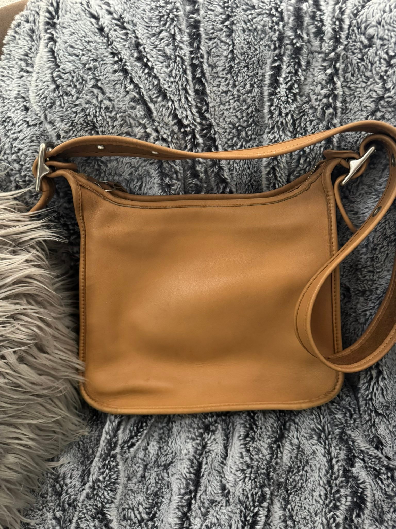Black glazed rogue cube coach bag for sale