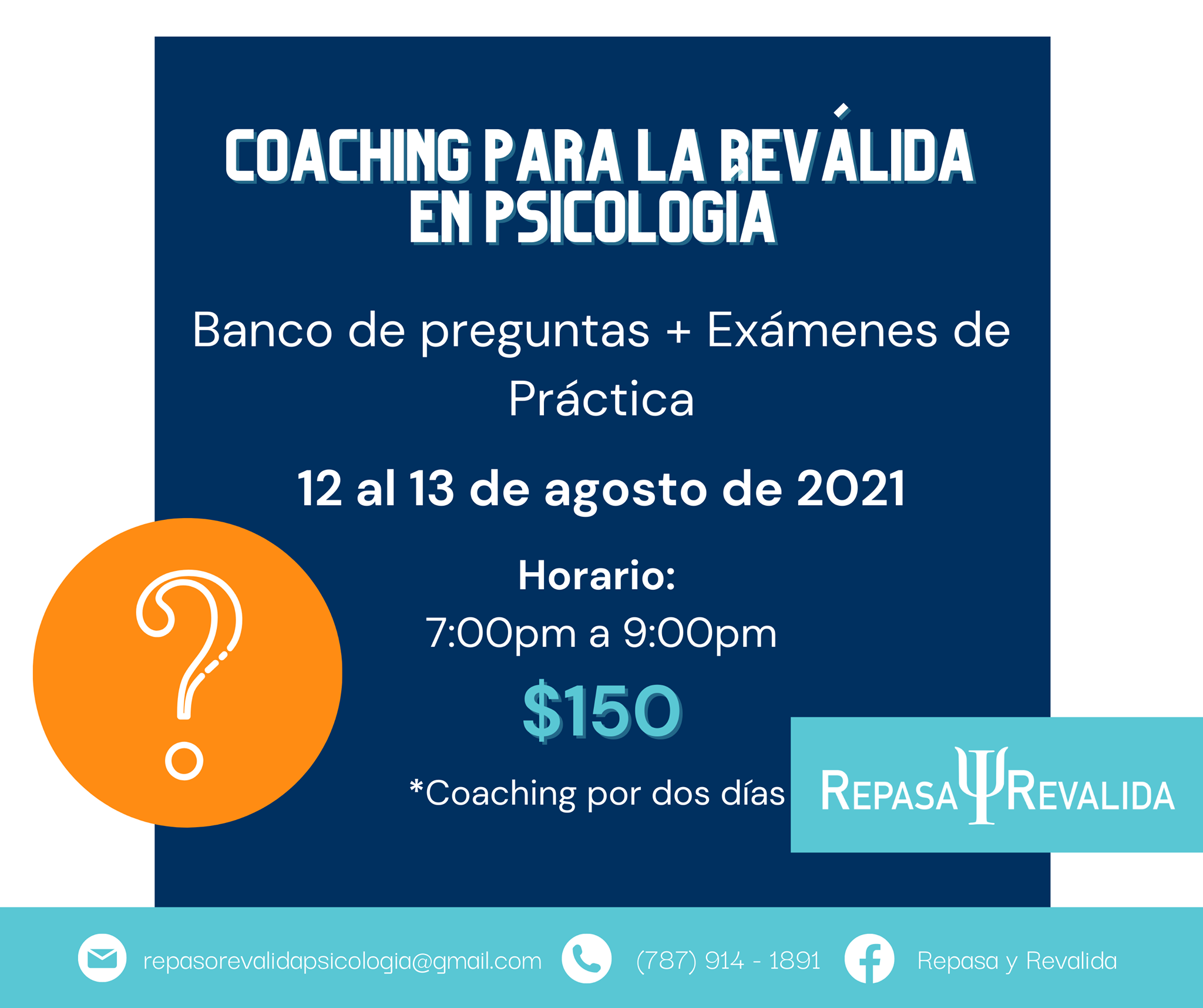 ⚠️Aprovecha... - Repasa y Revalida - Reválida en Psicología PR | Facebook