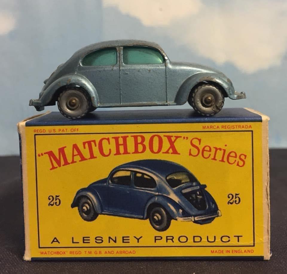 Vintage Matchbox Volkswagen No 25 with misspelled base plate