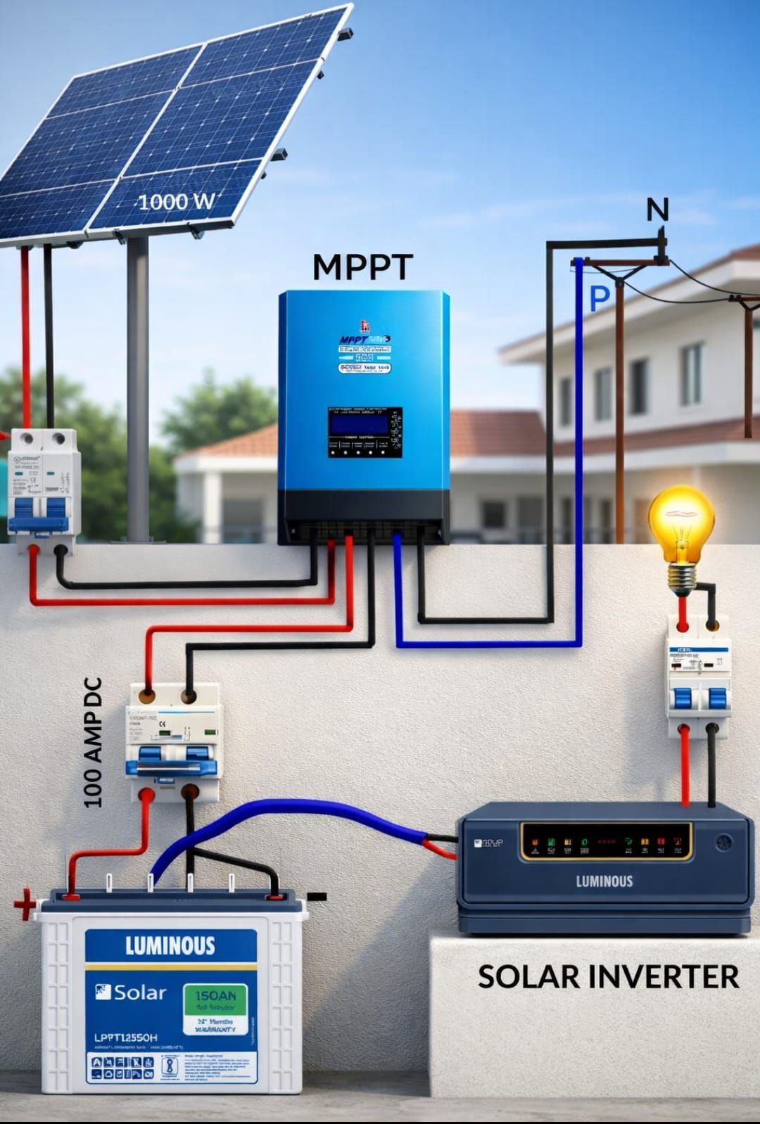 ⚡ Smart Solar Power System with MPPT Control 🔋 | Facebook
