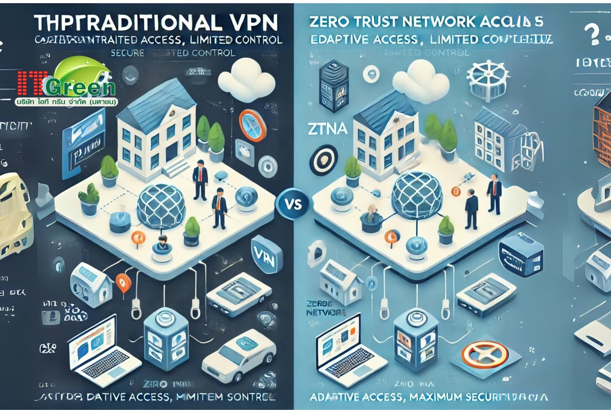🌐 VPN แบบเดิม VS ZTNA (Zero Trust... - Sangthong Soulinthong | Facebook