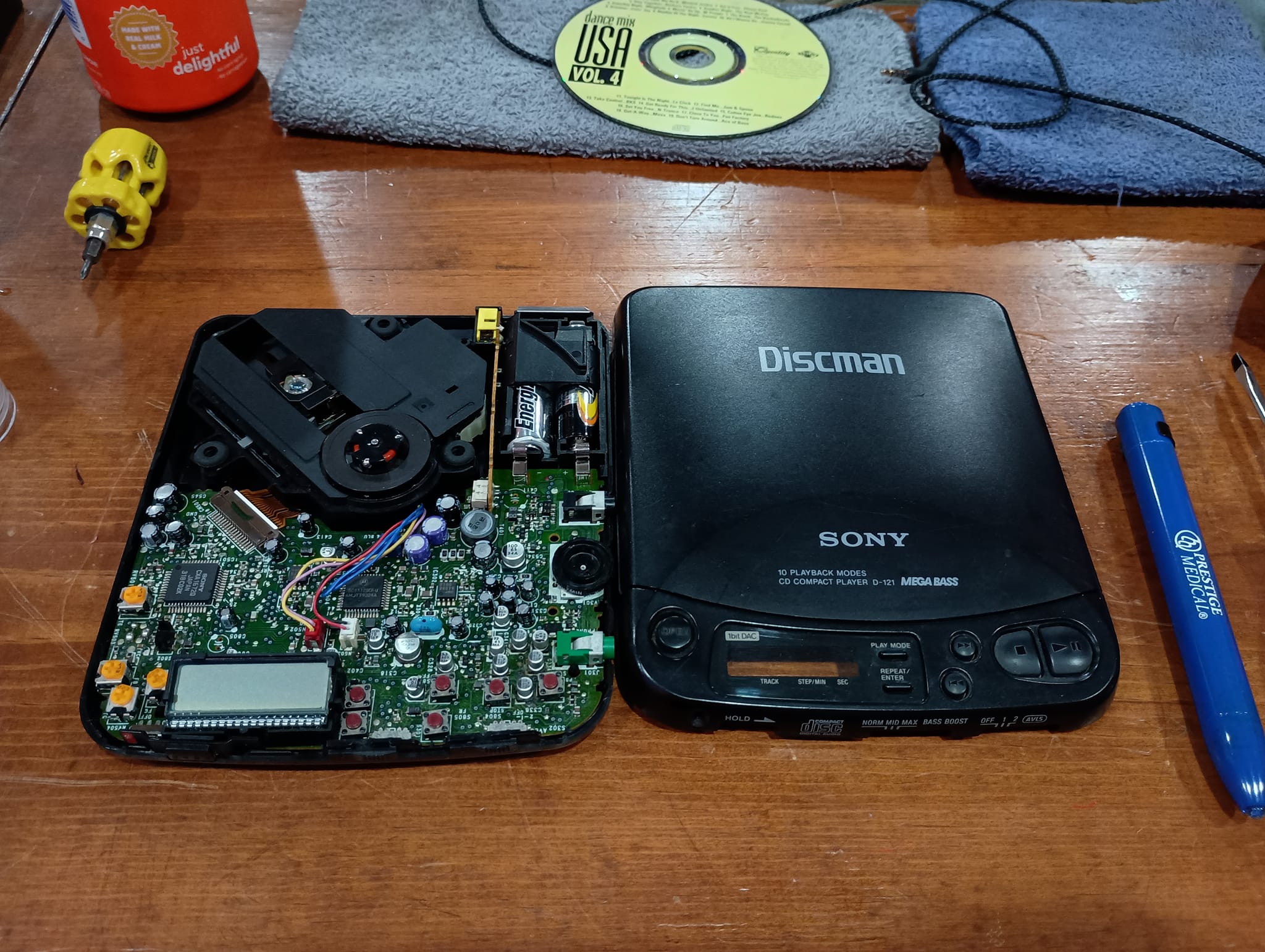 How to repair a non-working Sony Walkman CD player?