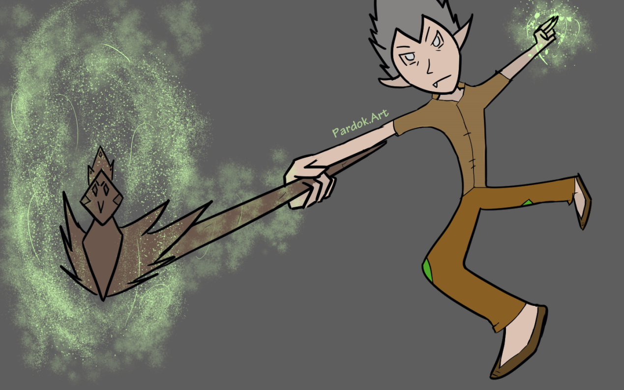 Pardok.Art - Hice este dibujo de Zack demostrando su poder. # ...