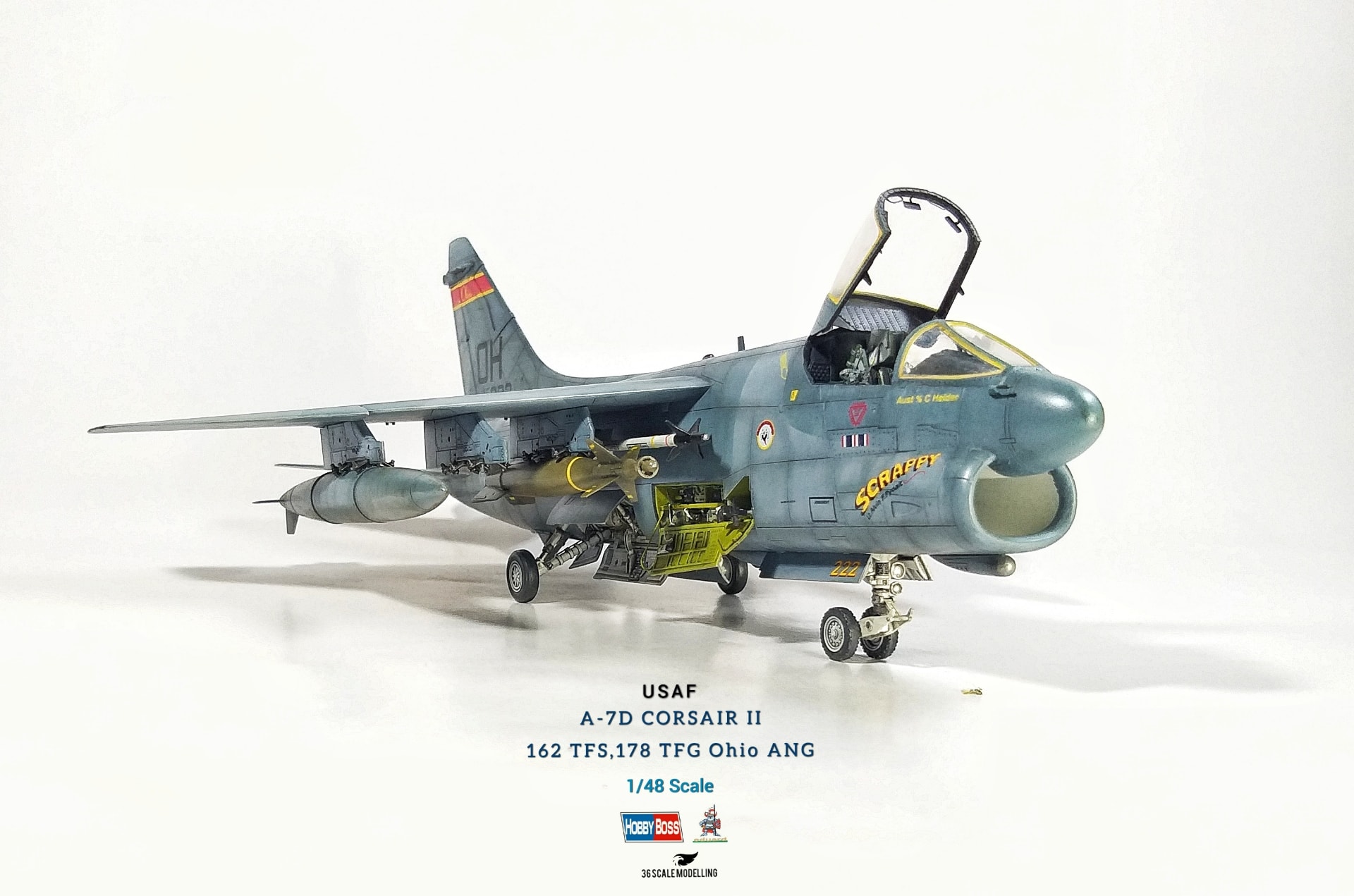 Ohio Air National Guard LTV A-7D Corsair II model kit