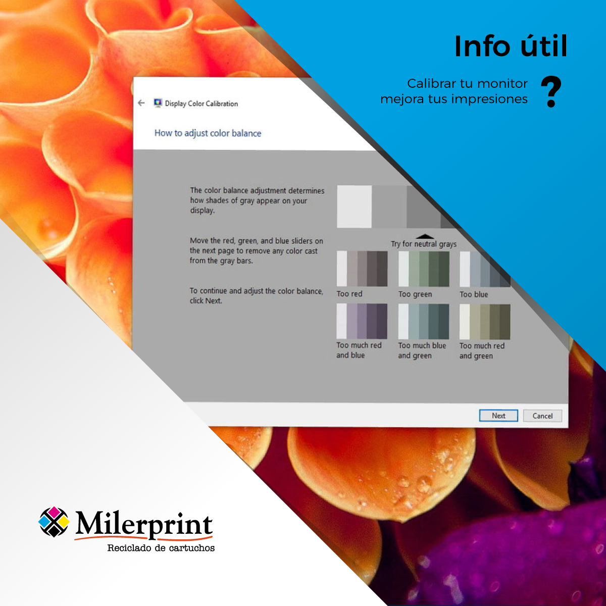 Milerprint - La #calibración de un #monitor es el... | Facebook