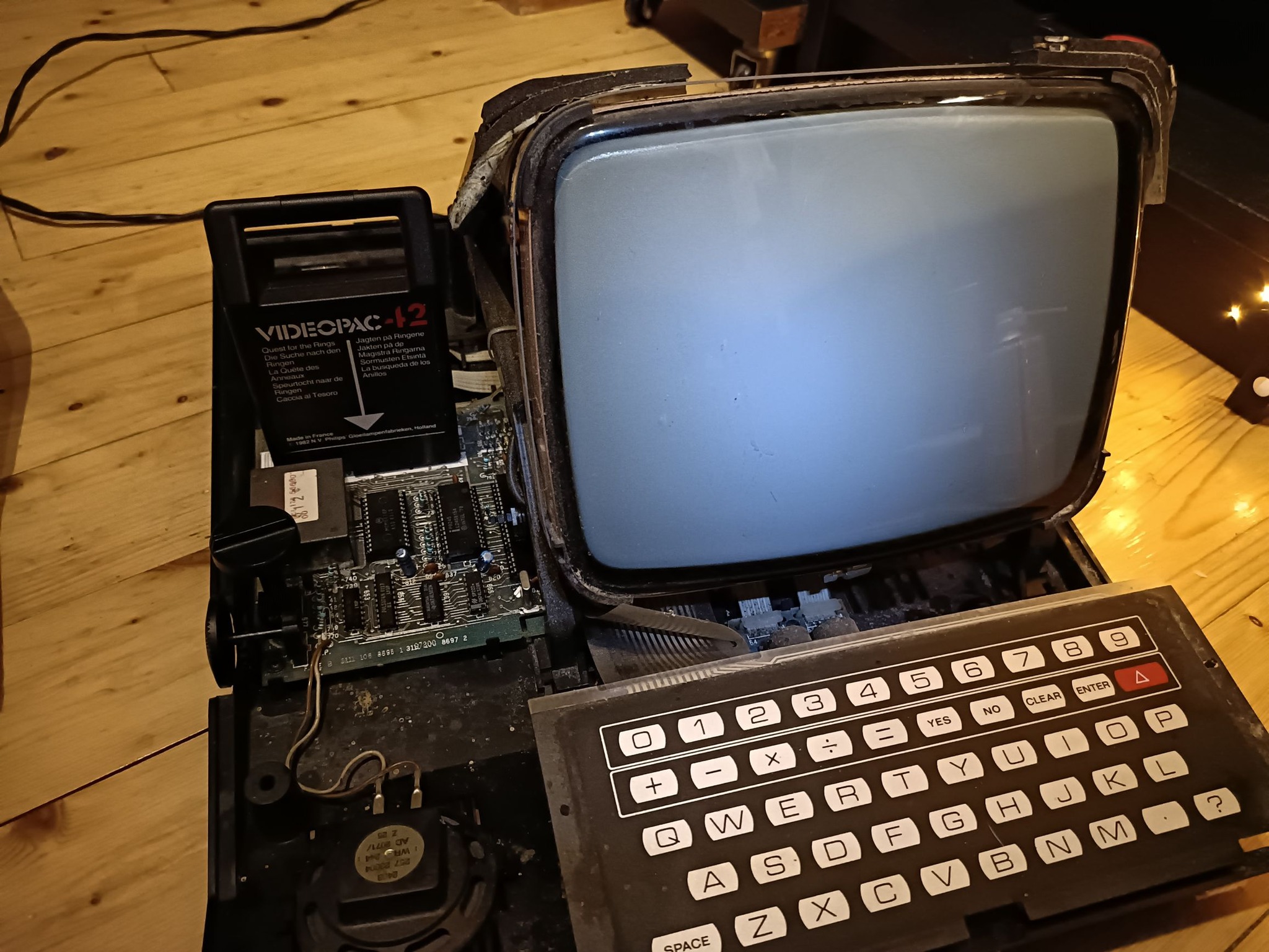 Jeu Philips Videopac N°1 - Hockey - Très Bon État - Vintage