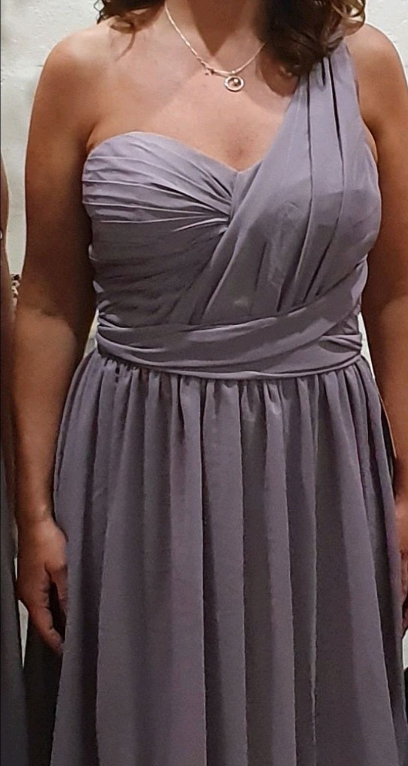 mystic grey bridesmaid dresses 5 bridesmaids robes. 3 have never been worn. $50 for all Mermaid Evening Dress