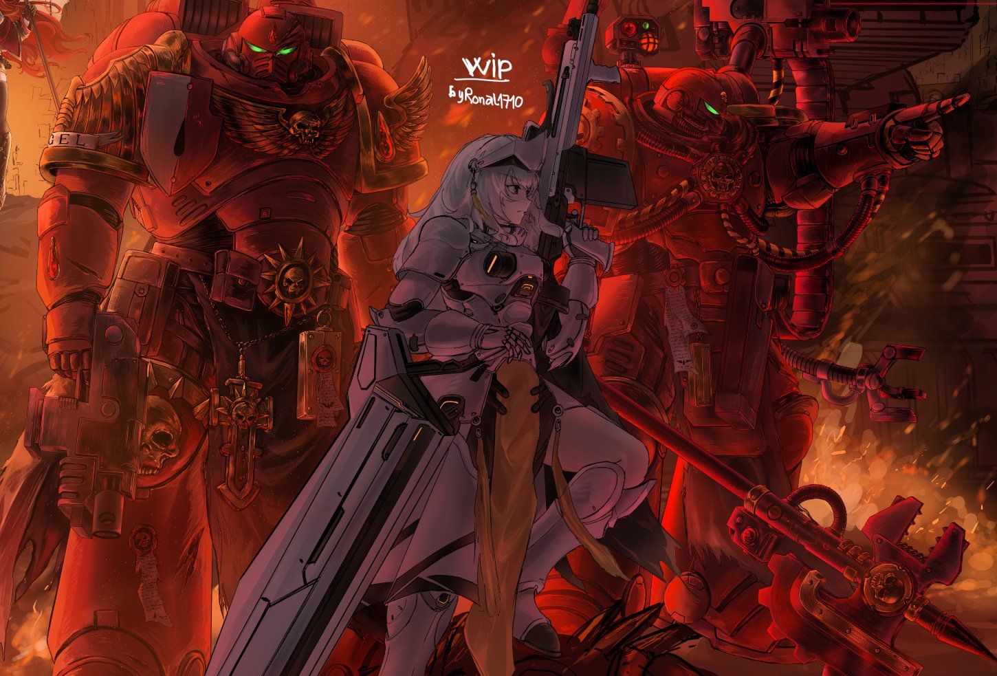《戰鎚/Warhammer》系列分享交流社團 | 各位戰鎚同胞們，為響應吾主變化之神的偉大計謀，我打算將戰鎚40K裡的角色、陣營、種族以娘化的 ...