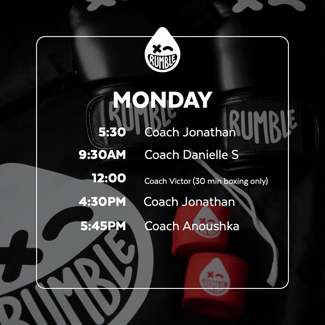 Rumble Boxing - 🥊 New Year, New Schedule! 🥊 Starting Dec... | Facebook