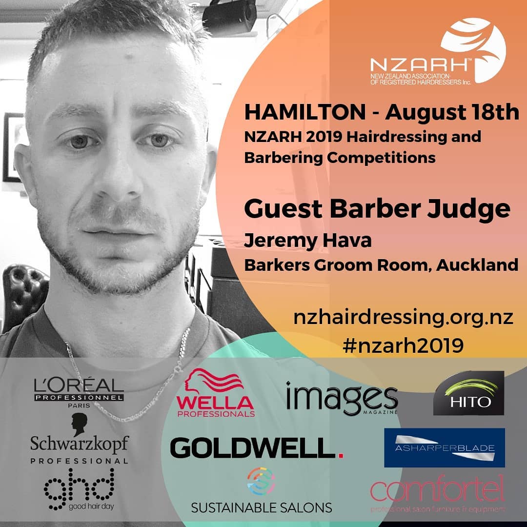 Announcing Jeremy Hava as Guest Barber Judge for the NZ Hairstylist Of ...