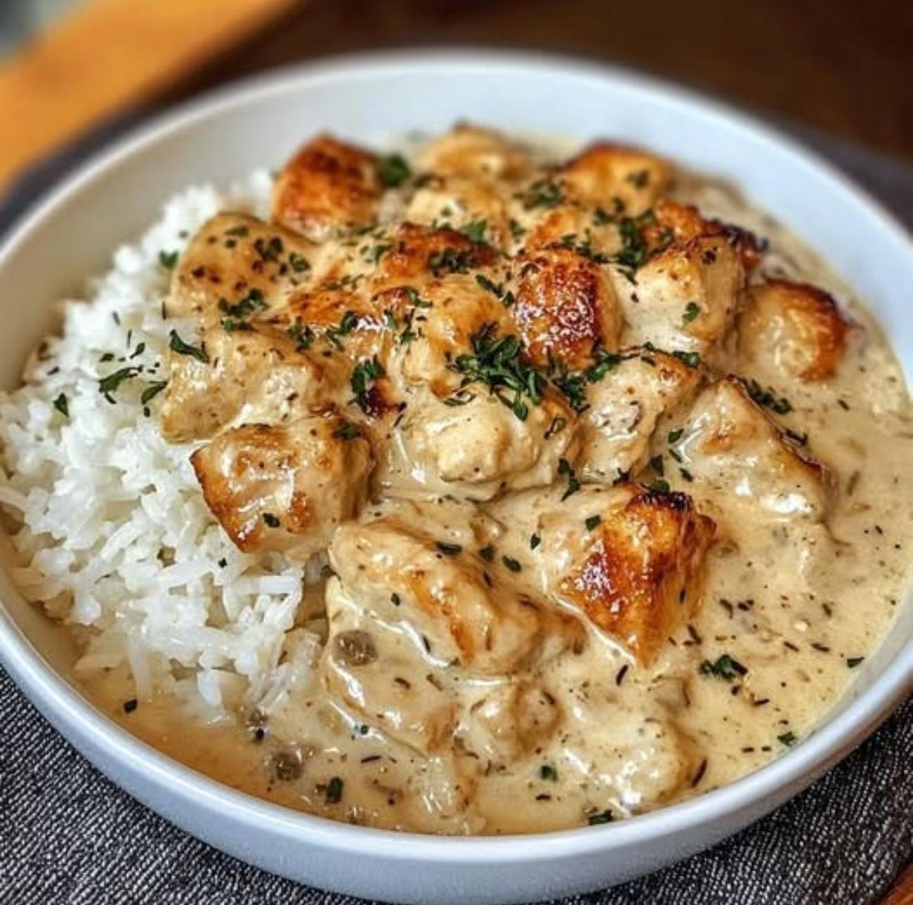 Cyndys - Creamy Chicken and Rice Velvety Creamy Chicken and Rice ...
