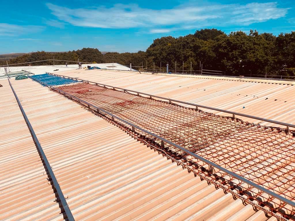 Sacrificial Safety Netting... - Gemini Roofing & Cladding Ltd