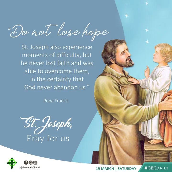 Vernale - Today is March 19,2025 Feast day of St. Joseph the poster ...