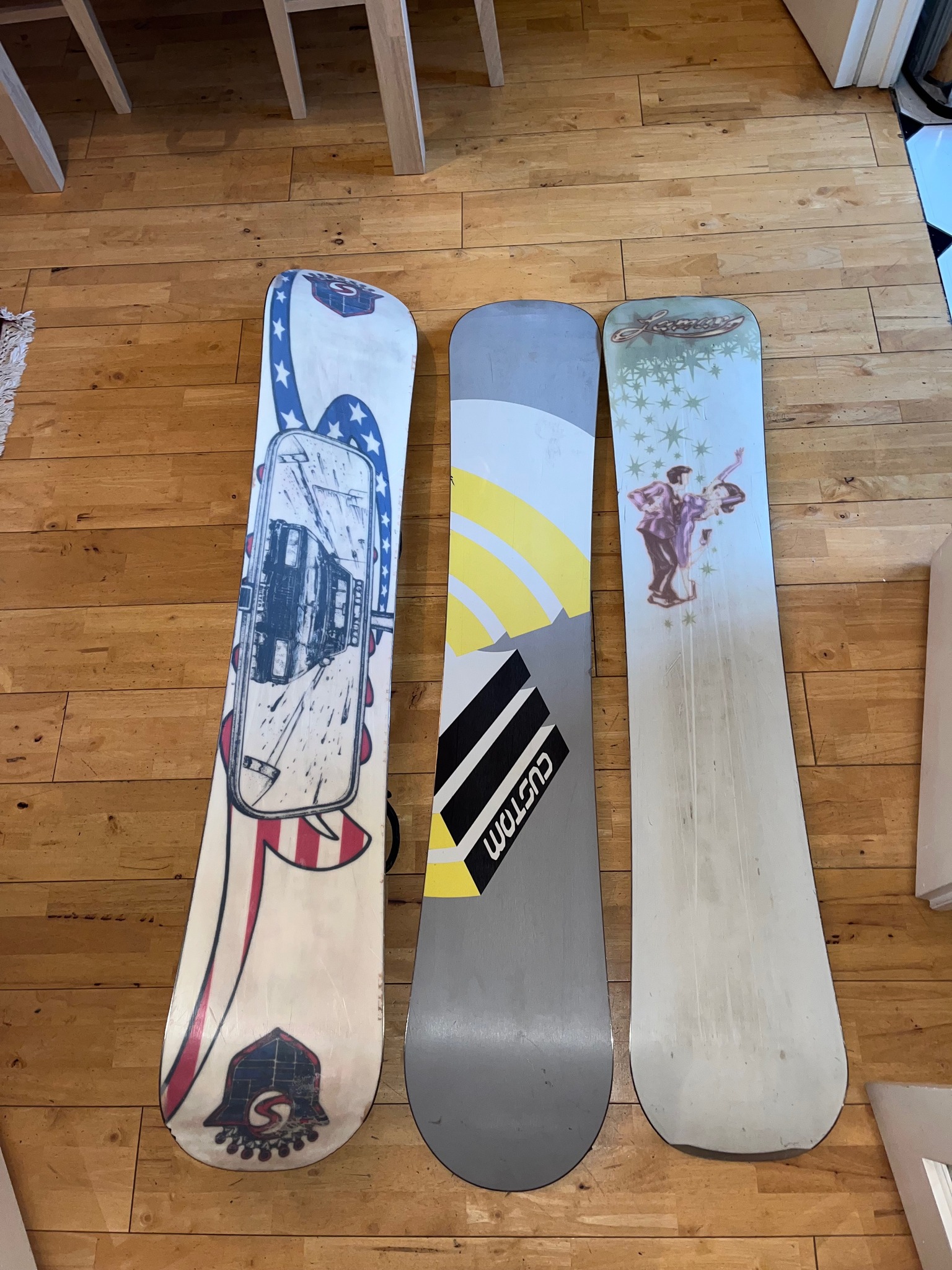 What's the value of a vintage Forum Peter Line 154 snowboard?