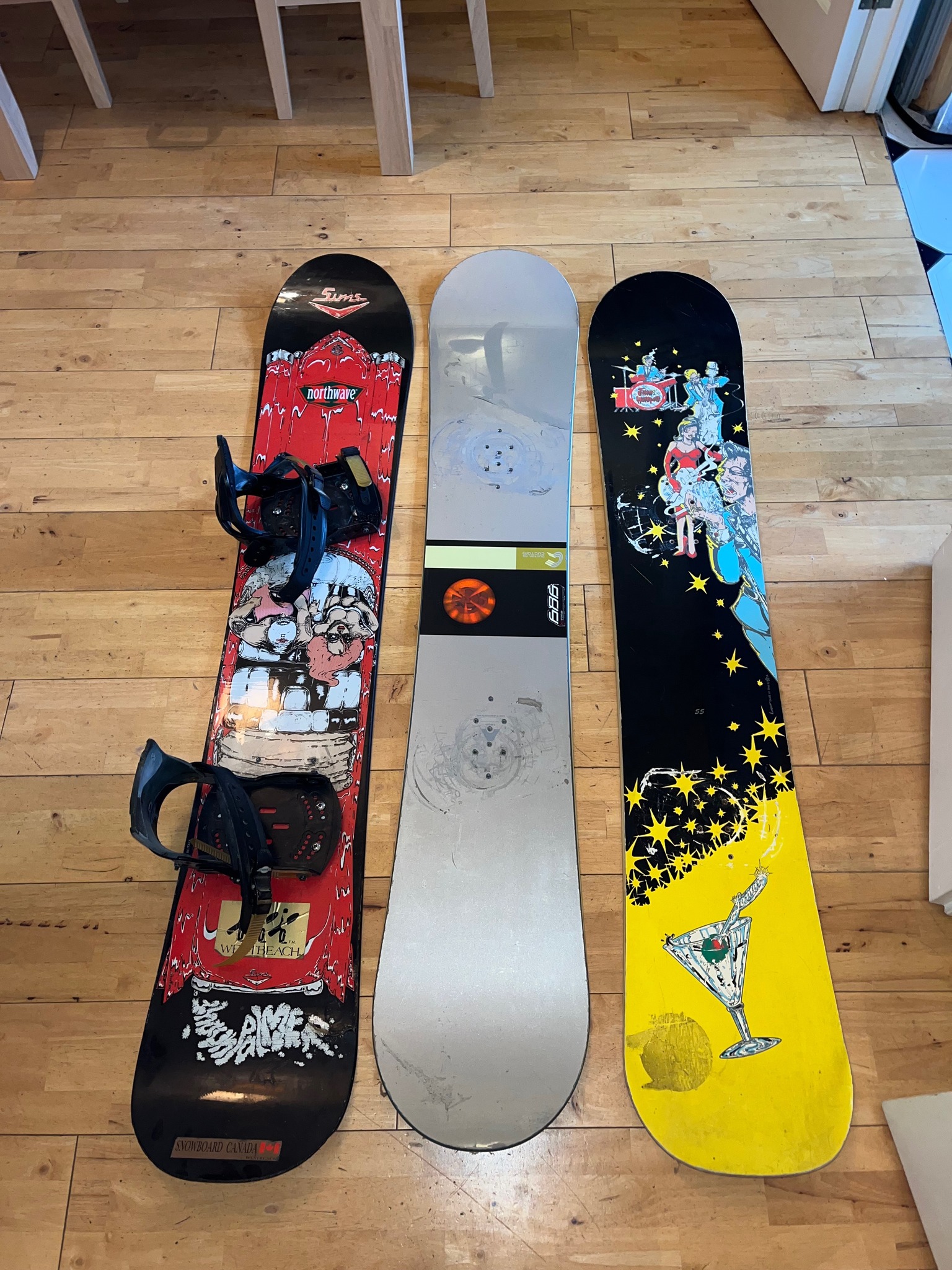 What's the value of a vintage Forum Peter Line 154 snowboard?