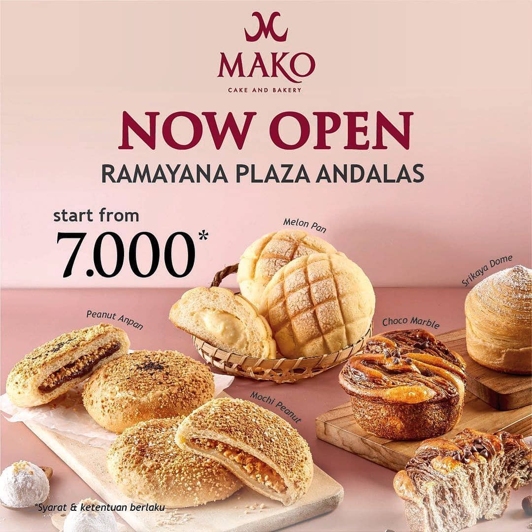 jakartaintiland - NOW OPEN !⁣ ⁣ Halo warga Padang ! MAKO Cake & Bakery ...