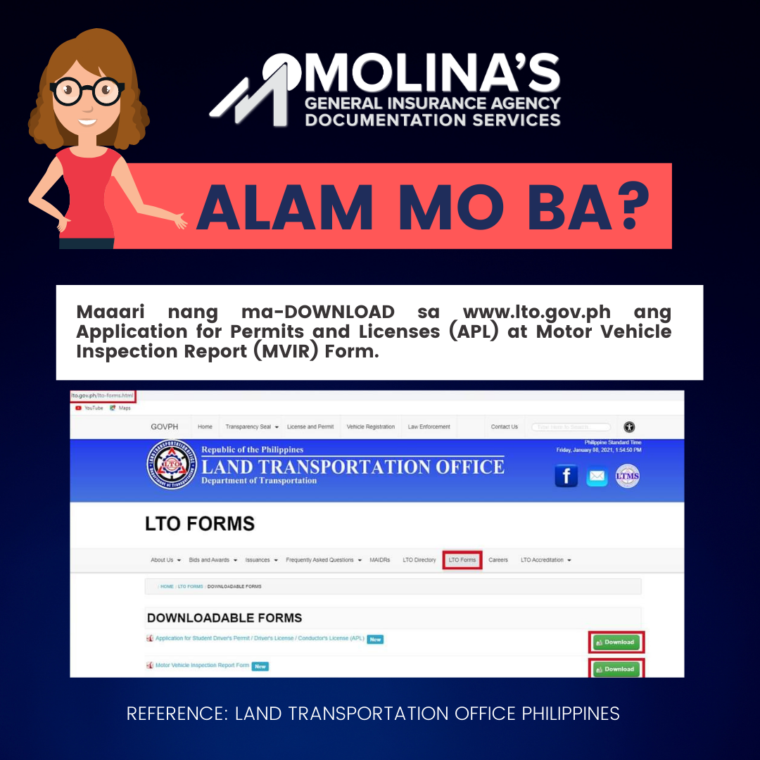 💁‍... - Molina's Car Insurance Agency & Documentation Services