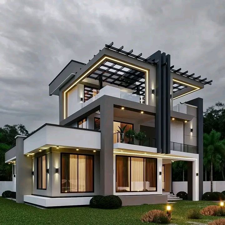Stages of modern house construction