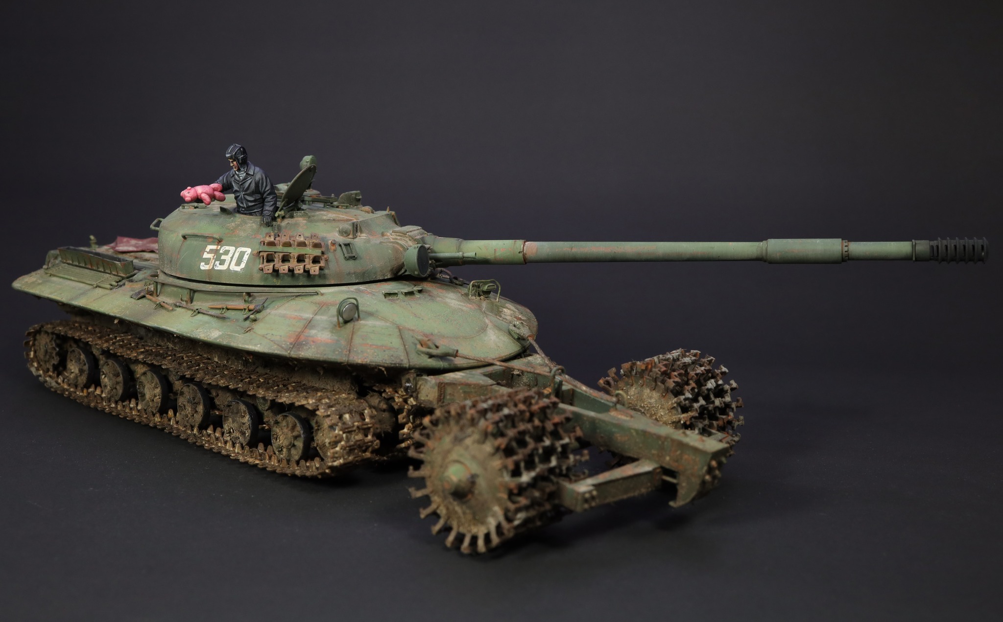 Soviet Object 279 with Mine roller 1/35 530 임영령령 ПОυ 530 ስቶ