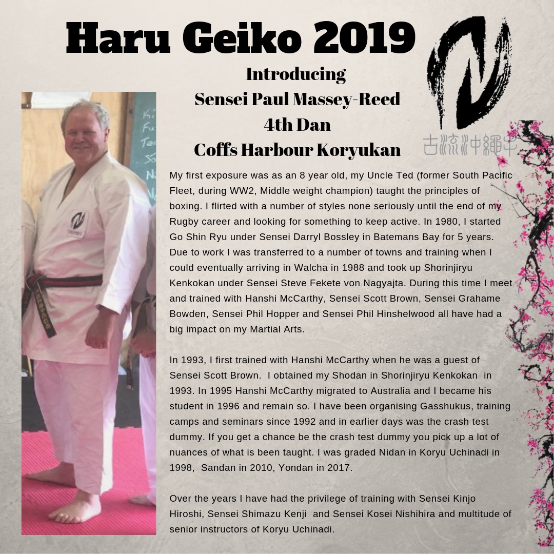 Meet Sensei Paul Massey-Reed from... - Koryu Uchinadi NSW | Facebook