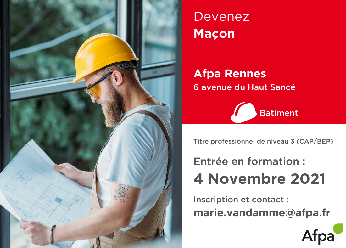 Afpa Bretagne - [ #FORMATION #BATIMENT ] Rejoignez nos... | Facebook