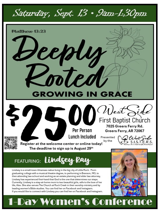1 Day Women's Conference: Deeply Rooted, Growing in Grace
