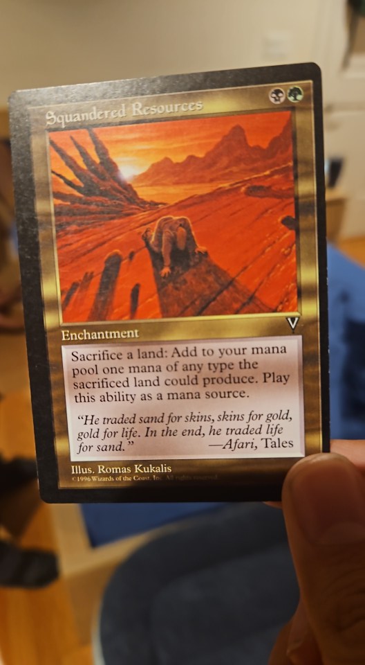 Squandered Resources Magic card value increases