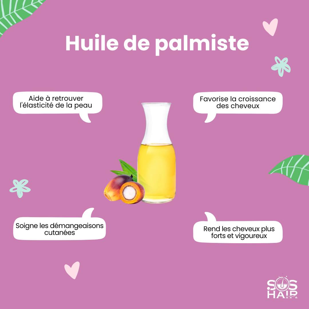 Huile De Palmiste Noir Mayanga 100% Naturelle - 500ml - Soin Cheveux & Corps