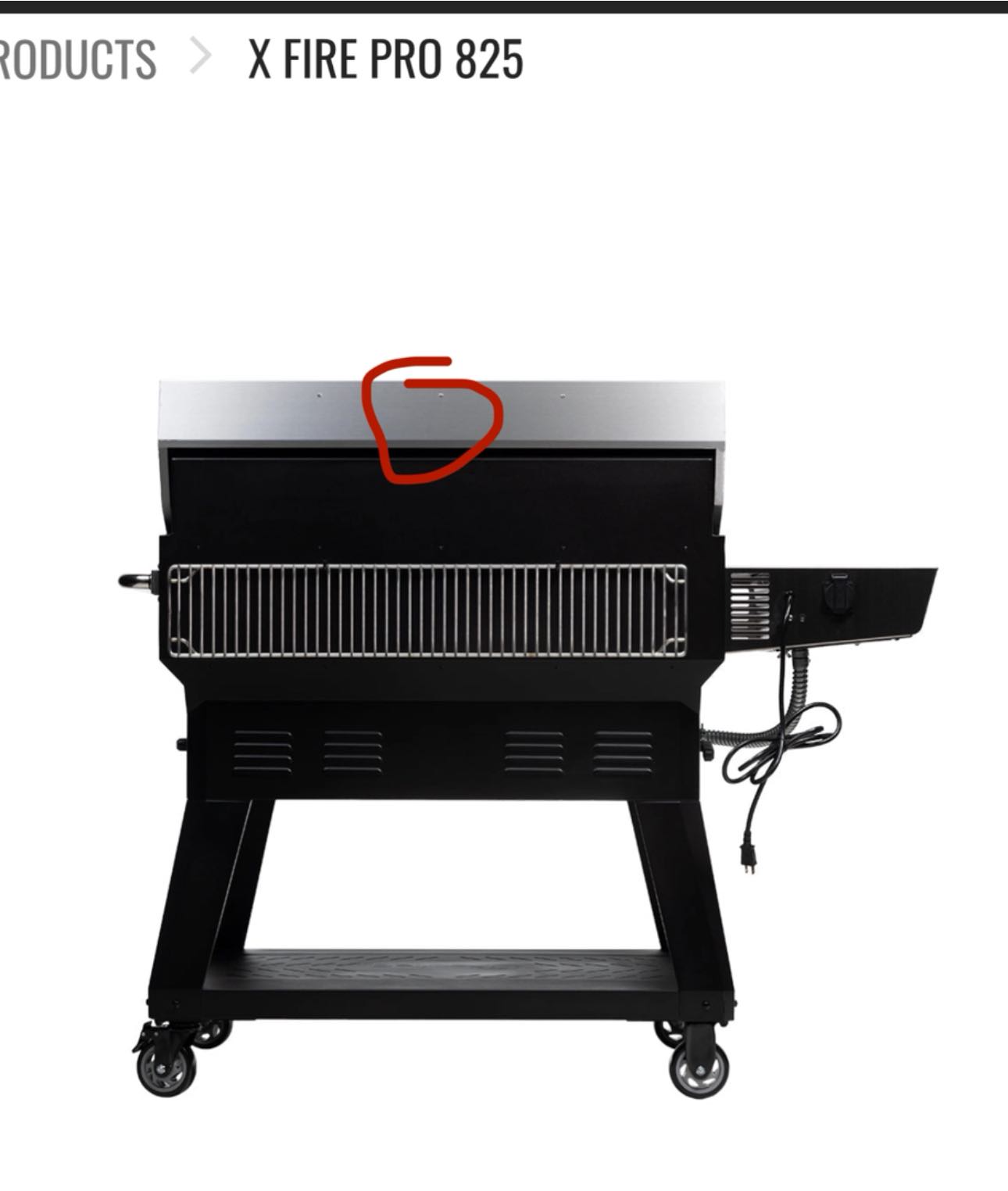 Where to mount Smokai cold smoking tube on Xfire grill?